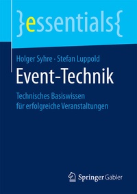 Enlarge image Cover: Event-Technik - Springer Gabler