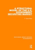 Cover: A Structural Model of the U.S. Government Securities Market - Routledge