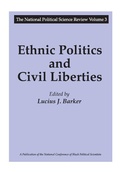 Cover: Ethnic Politics and Civil Liberties - Routledge