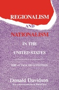 Cover: Regionalism and Nationalism in the United States - Routledge