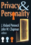 Cover: Privacy and Personality - Routledge