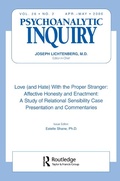 Cover: Love (and Hate) With the Proper Stranger: Affective Honesty and Enactment - Routledge