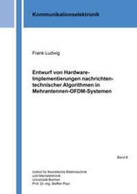 Enlarge image Cover: Entwurf von Hardware-Implementierungen nachrichtentechnischer Algorithmen in Mehrantennen-OFDM-Systemen - Shaker