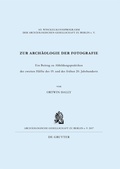 Cover: Zur Arch&auml;ologie der Fotografie - De Gruyter