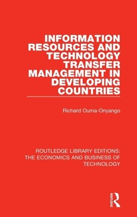 Enlarge image Cover: Information Resources and Technology Transfer Management in Developing Countries - Routledge