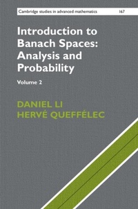 Abbildung von: Introduction to Banach Spaces: Analysis and Probability: Volume 2 - Cambridge University Press