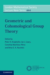 Abbildung von: Geometric and Cohomological Group Theory - Cambridge University Press
