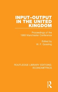 Enlarge image Cover: Input-Output in the United Kingdom - Routledge