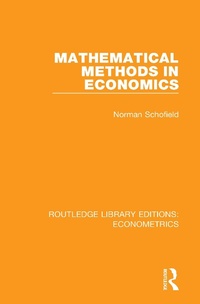 Enlarge image Cover: Mathematical Methods in Economics - Routledge