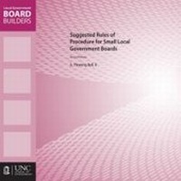 Abbildung von: Suggested Rules of Procedure for Small Local Government Boards - School of Government