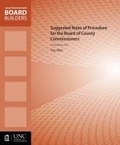 Cover: Suggested Rules of Procedure for the Board of County Commissioners - School of Government