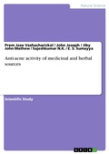 Cover: Anti-acne activity of medicinal and herbal sources - GRIN Verlag