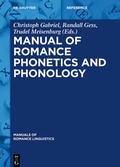 Cover: Manual of Romance Phonetics and Phonology - De Gruyter