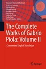 Cover: The Complete Works of Gabrio Piola: Volume II - Springer