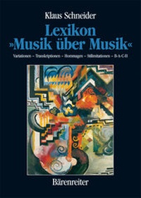 Abbildung von: Lexikon "Musik über Musik" - Bärenreiter