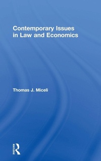 Enlarge image Cover: Contemporary Issues in Law and Economics - Routledge