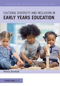 Cover: Cultural Diversity and Inclusion in Early Years Education - Routledge