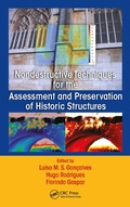 Cover: Nondestructive Techniques for the Assessment and Preservation of Historic Structures - CRC Press