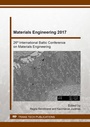 Cover: Materials Engineering 2017 - Trans Tech Publications Ltd