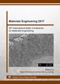 Cover: Materials Engineering 2017 - Trans Tech Publications Ltd