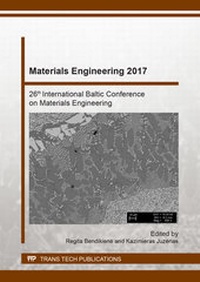 Enlarge image Cover: Materials Engineering 2017 - Trans Tech Publications Ltd