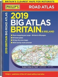 Abbildung von: Philip's 2019 Big Road Atlas Britain and Ireland - Spiral - Philip's
