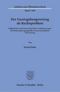 Abbildung von: Der Gesetzgebungsvertrag als Rechtsproblem - fibre