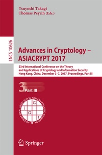 Abbildung von: Advances in Cryptology - ASIACRYPT 2017 - Springer
