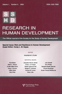 Enlarge image Cover: Risk and Resilience in Human Development - Psychology Press Ltd