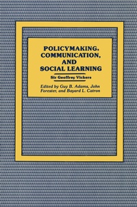 Enlarge image Cover: Policymaking, Communication, and Social Learning - Transaction Publishers