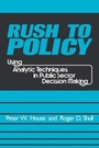 Bild: Rush to Policy - Transaction Publishers
