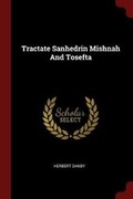 Cover: Tractate Sanhedrin Mishnah and Tosefta - Andesite Press