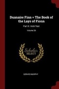 Cover: Duanaire Finn = the Book of the Lays of Fionn - Andesite Press