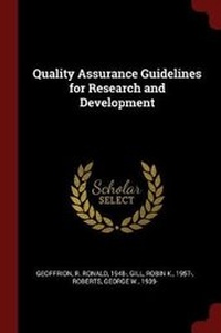 Enlarge image Cover: Quality Assurance Guidelines for Research and Development - Andesite Press