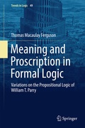 Bild: Meaning and Proscription in Formal Logic - Springer