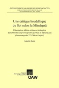 Cover: Une critique bouddhique du Soi selon la Mima?sa - Verlag der &ouml;sterreichischen Akademie der Wissenschaften