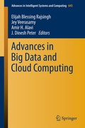 Cover: Advances in Big Data and Cloud Computing - Springer