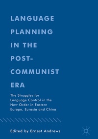 Enlarge image Cover: Language Planning in the Post-Communist Era - Palgrave Macmillan