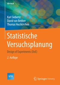 Bild vergrößern Bild: Statistische Versuchsplanung - Springer Vieweg