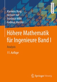 Abbildung von: Höhere Mathematik für Ingenieure Band I - Springer Vieweg