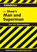 Cover: CliffsNotes on Shaw's Man & Superman - Cliffs Notes