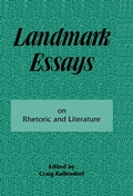 Cover: Landmark Essays on Rhetoric and Literature - Routledge