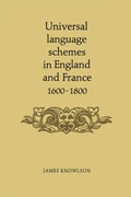 Cover: Universal Language Schemes in England and France 1600-1800 - University of Toronto Press
