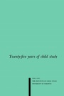 Cover: Twenty-five Years of Child Study - University of Toronto Press