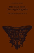 Cover: The Owl and the Nightingale - University of Toronto Press