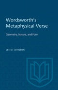 Cover: Wordsworth's Metaphysical Verse - University of Toronto Press