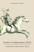 Cover: Studies in Medievalism XXVII - D.S. Brewer