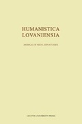 Cover: Humanistica Lovaniensia, Volume LXVI - 2017 - Leuven University Press
