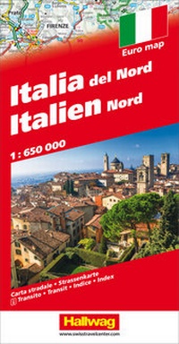 Abbildung von: Hallwag Strassenkarte Italien Nord 1:650.000 - Hallwag Kümmerly+Frey
