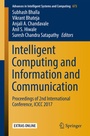 Cover: Intelligent Computing and Information and Communication - Springer